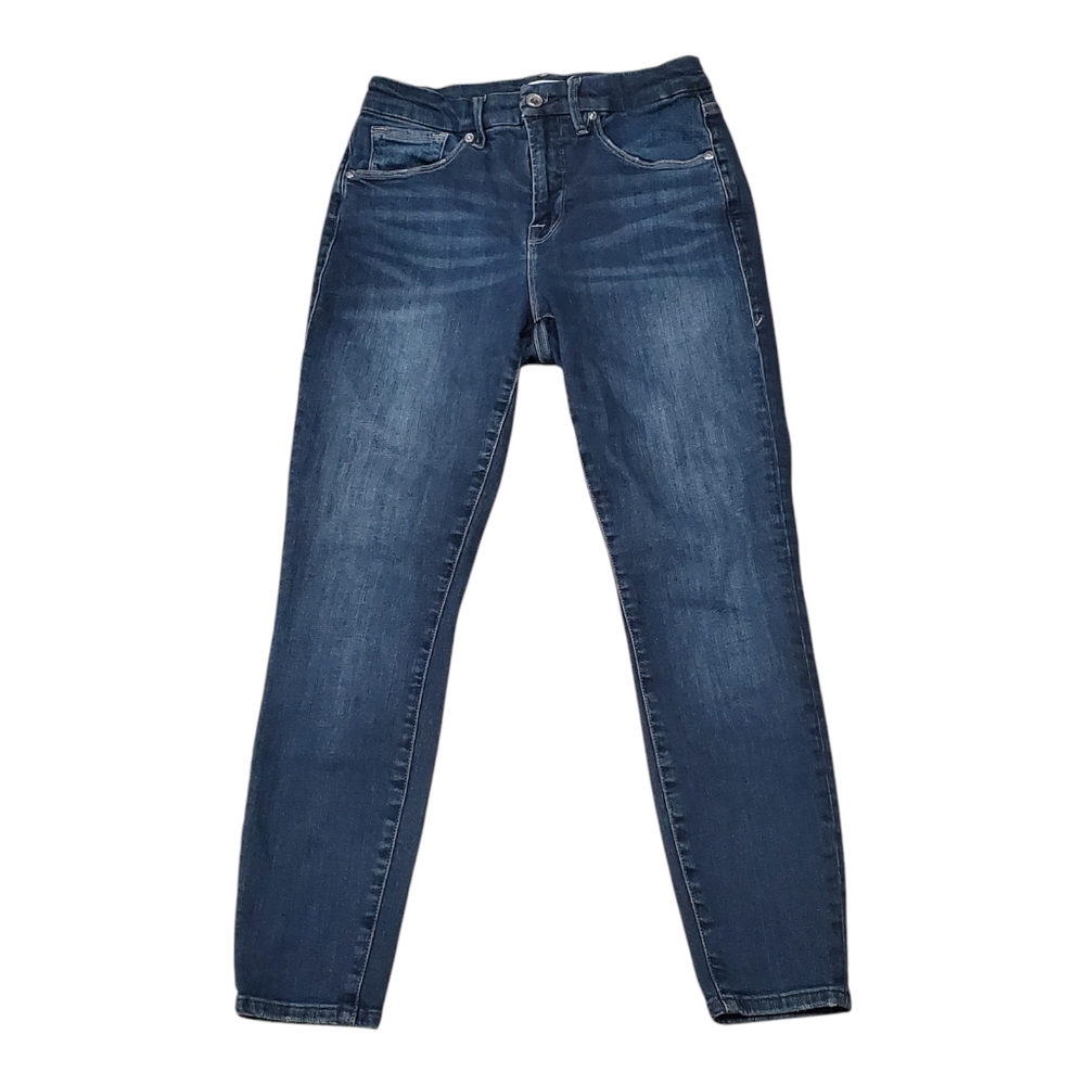 Good American Jeans Womens 8/29 High Waist Blue Demin Skinny Stretch Jean